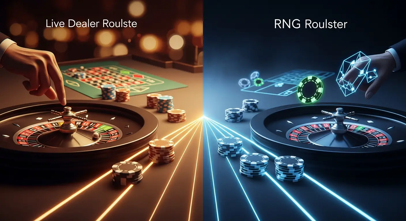 Live Dealer Roulette vs RNG Roulette