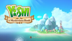 yoshi and the mysterious book title screen